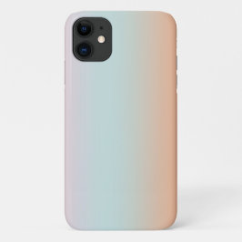 Funda Para iPhone 11 Gradiente arcoiris Ombre Rosa Azul Rosa Personaliz