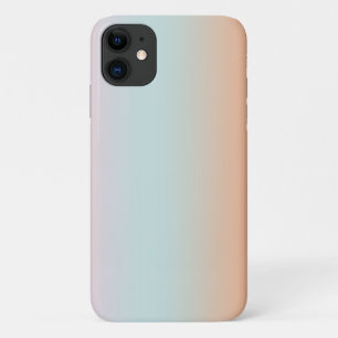 Funda Para iPhone 11 Gradiente arcoiris Ombre Rosa Azul Rosa Personaliz