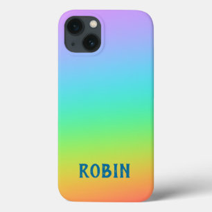 Funda Para iPhone 13 Gradiente arcoiris personalizado