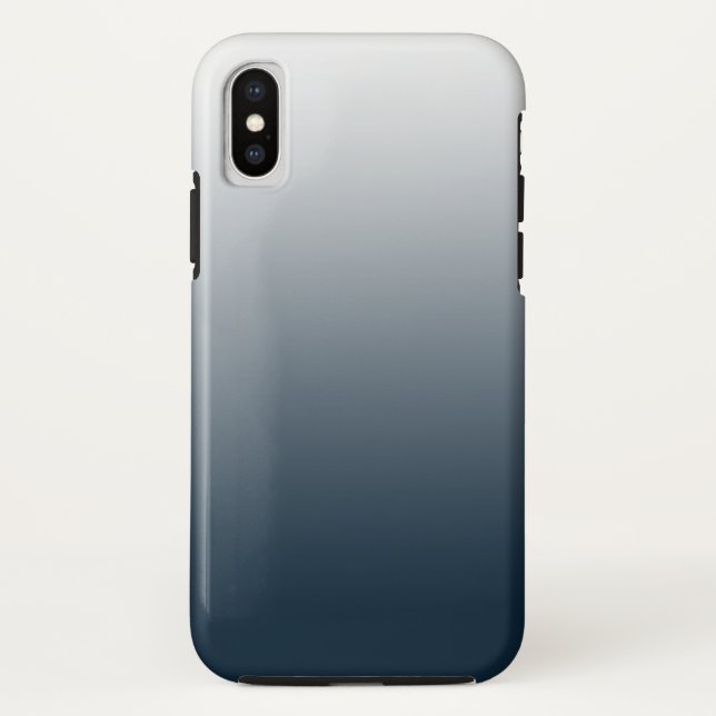 Funda De Case-Mate Para iPhone Gradiente azul (Reverso)