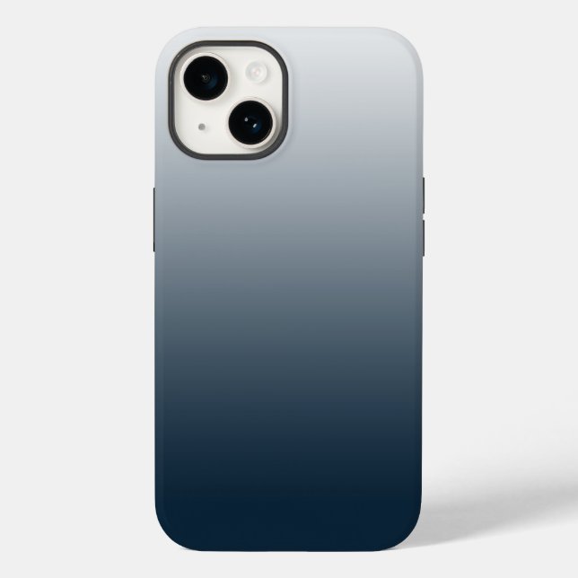 Funda De Case-Mate Para iPhone Gradiente azul (Reverso )