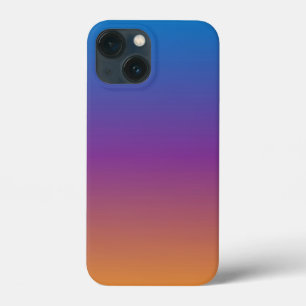 Funda Para iPhone 13 Mini Gradiente Azul, Púrpura y Naranja