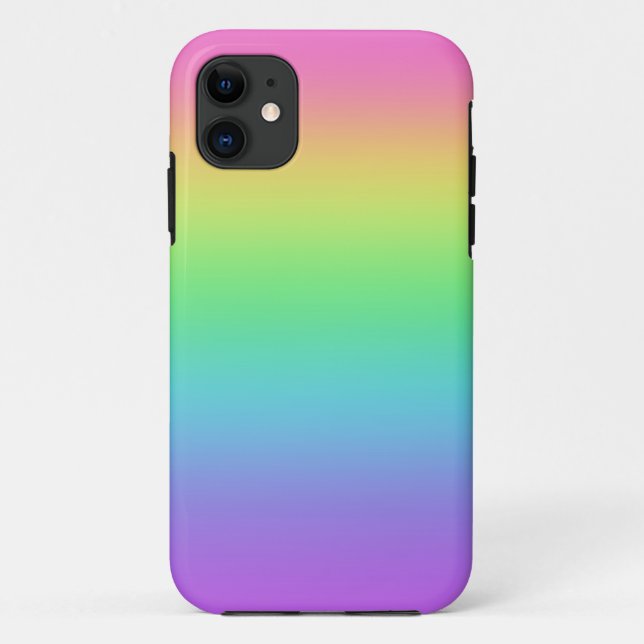 Funda De Case-Mate Para iPhone Gradiente de arco iris (Reverso)