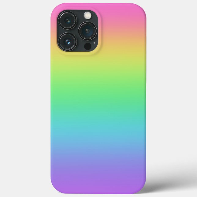 Funda De Case-Mate Para iPhone Gradiente de Arcoíris (Reverso )