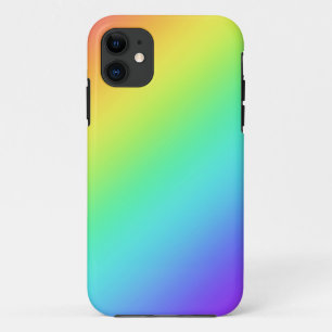 Funda Para iPhone 11 Gradiente de Arcoíris Brillante