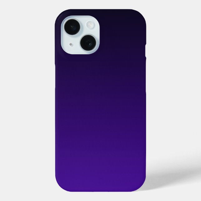 Funda De Case-Mate Para iPhone Gradiente de negro a morado (Reverso )
