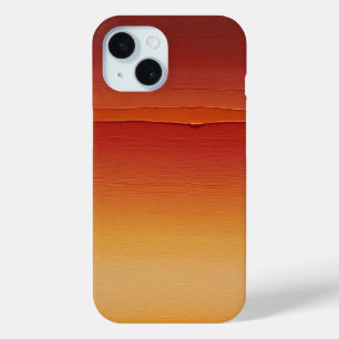 Funda Para iPhone 15 gradiente de pinceles rojo y naranja amarillo
