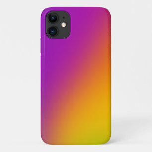 Funda Para iPhone 11 Gradiente diagonal de magenta a amarillo