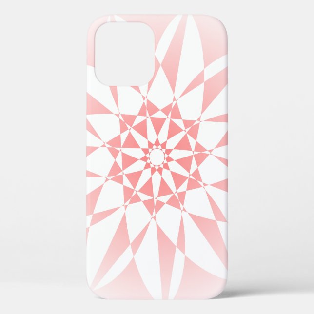 Funda De Case-Mate Para iPhone Gradiente floral rosado de bonito (Reverso )