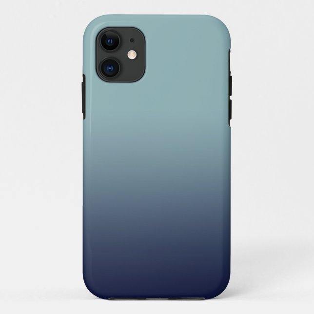 Funda De Case-Mate Para iPhone Gradiente gris-azul. (Reverso)
