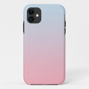 Funda Para iPhone 11 Gradiente moderno de color Ombre Pastel PInk Azul