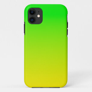 Funda Para iPhone 11 Gradiente neón verde y amarillo