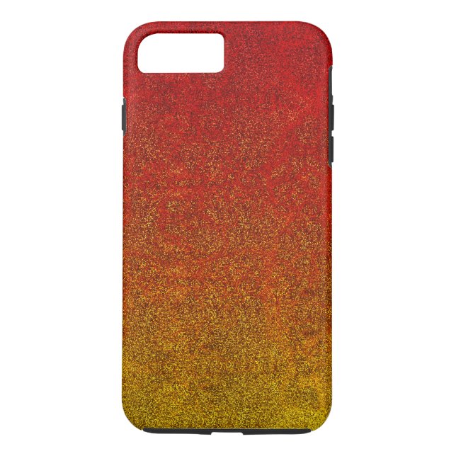 Funda De Case-Mate Para iPhone Gradiente Purpurina de llama de caída (Reverso)