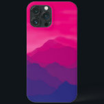 Funda Para iPhone 13 Pro Max Gradiente rosa morado de montaña<br><div class="desc">Para los amantes de la vitalidad,  hay un audaz paisaje de montaña de gradiente morado magenta.</div>