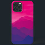 Funda Para iPhone 13 Pro Max Gradiente rosa morado de montaña<br><div class="desc">Para los amantes de la vitalidad,  hay un audaz paisaje de montaña de gradiente morado magenta.</div>