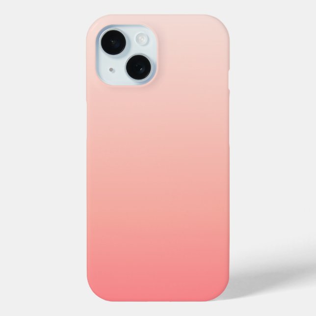 Funda De Case-Mate Para iPhone Gradiente rosa pálido y melocotón (Reverso )