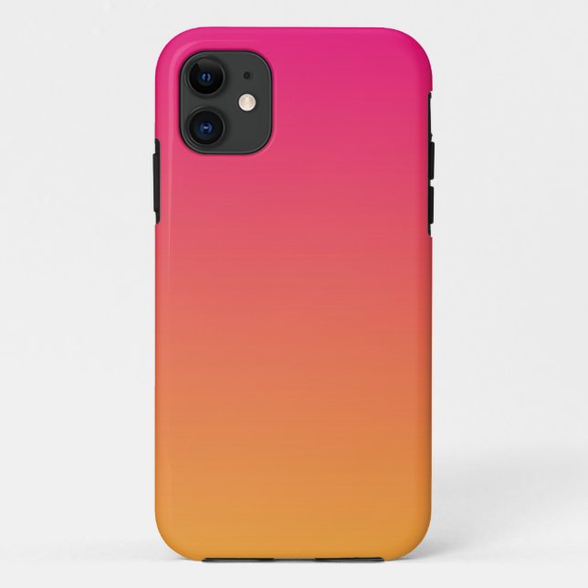 Funda De Case-Mate Para iPhone Gradiente rosa y naranja (Reverso)