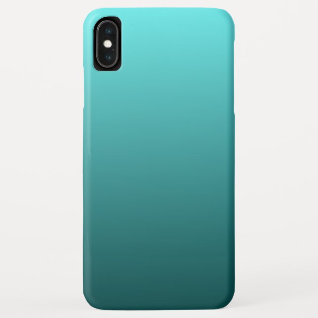 Funda De Case-Mate Para iPhone Gradiente Verde azulado de Aqua (Reverso)