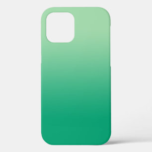 Funda Para iPhone 12 Gradiente verde claro mínimo a verde oscuro