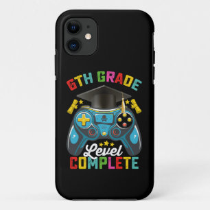 Funda Para iPhone 11 Graduación Completa de 6to Grado Nivel Juegos para