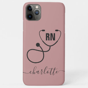 Funda Para iPhone 11 Pro Max Graduación de enfermeras registradas de RN persona
