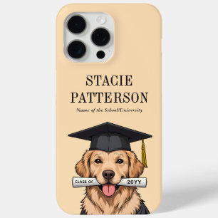 Funda Para iPhone 15 Pro Max Graduación de personalizado Perro recuperador de o