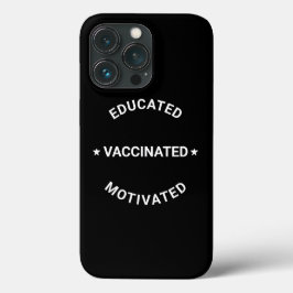 Funda Para iPhone 13 Pro Graduación divertida educada vacunada