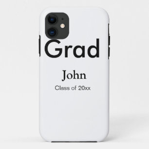 Funda Para iPhone 11 graduado chico agregar nombre felicitaciones fecha