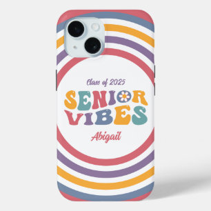 Funda Para iPhone 15 Graduado de Vibraciones Senior Clase 2026