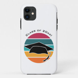 Funda Para iPhone 11 Graduado Retro Graduado Cap Mortarboard