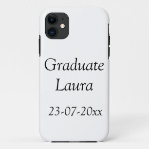 Funda Para iPhone 11 Graduate class of 20xx Congratulate add name date