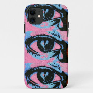 Funda Para iPhone 11 graffiti azul rosa ojo iphone 6 funda