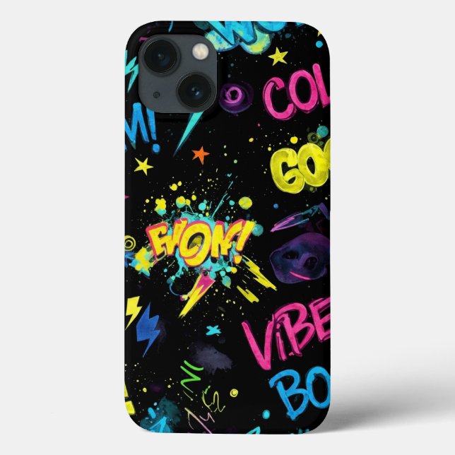 Funda De Case-Mate Para iPhone Graffiti brillante de Natasha Us (Reverso)