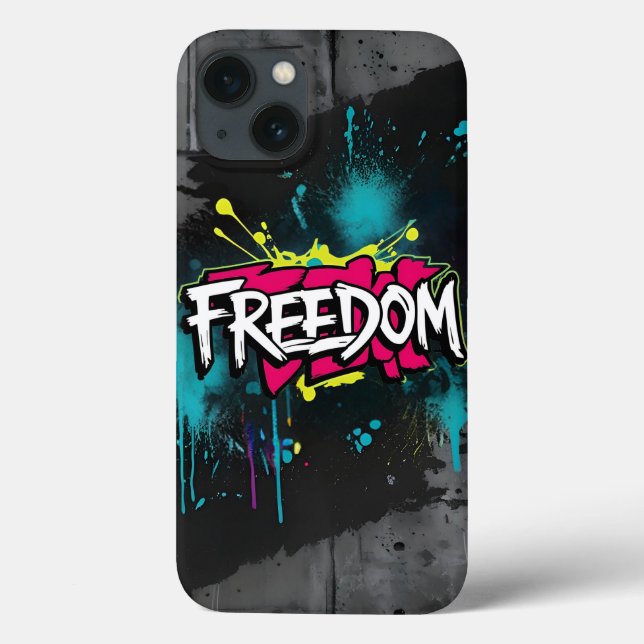 Funda De Case-Mate Para iPhone Graffiti callejero caos (Reverso)