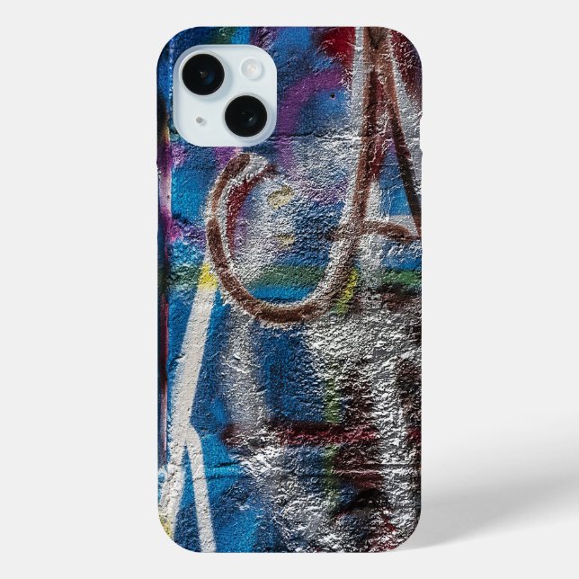Funda De Case-Mate Para iPhone Graffiti de fondo (Reverso )