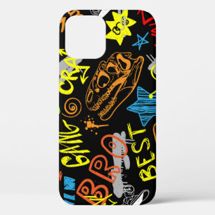 Funda Para iPhone 12 Graffiti de niños: frescura dibujada a mano