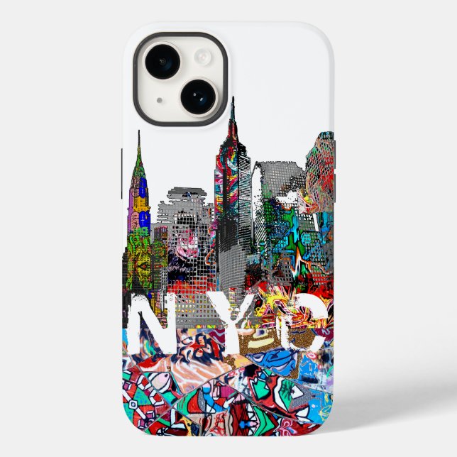 Funda De Case-Mate Para iPhone Graffiti de NYC (Reverso )