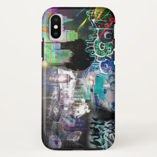 Funda Para iPhone X Graffiti en la calle del arte musical hip hop