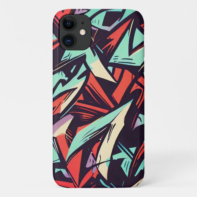 Funda De Case-Mate Para iPhone Graffiti moderno (Reverso)