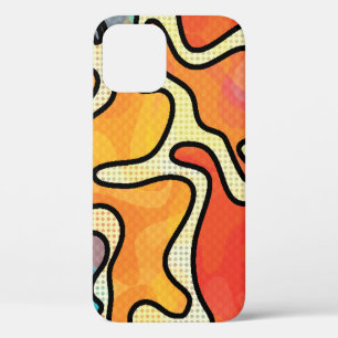 Funda Para iPhone 12 Graffiti urbano: Textura de arte sin costura.
