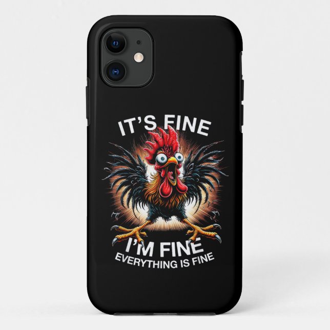 Funda De Case-Mate Para iPhone Gráfica divertida Está bien, estoy muy rara, chica (Reverso)