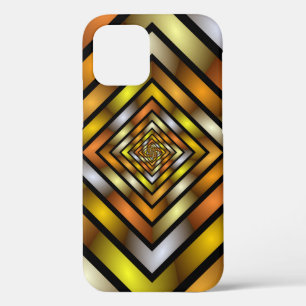 Funda Para iPhone 12 Gráfica trippy colorida de túnel luminoso
