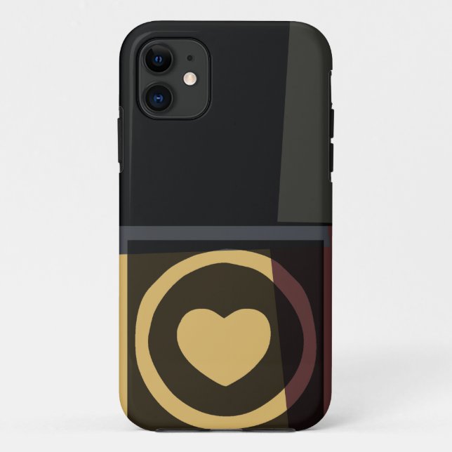 Funda De Case-Mate Para iPhone Gráfico cardiaco retro (Reverso)