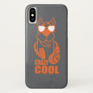 Funda Para iPhone X Gráfico de audífono Scooby-Doo "Crazy Guay"