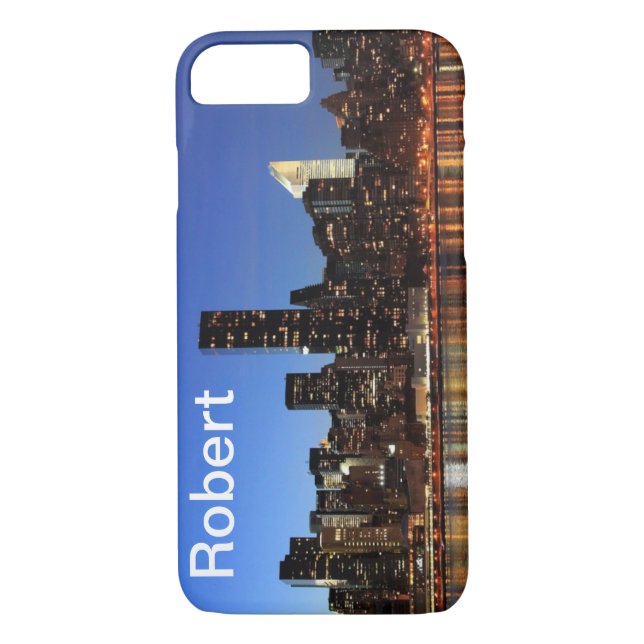 Funda De Case-Mate Para iPhone Gráfico de City Skyline (Reverso)