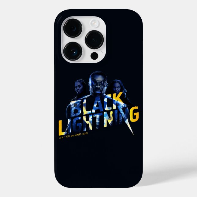 Funda De Case-Mate Para iPhone Gráfico de Héroes de Black Lightning (Reverso )