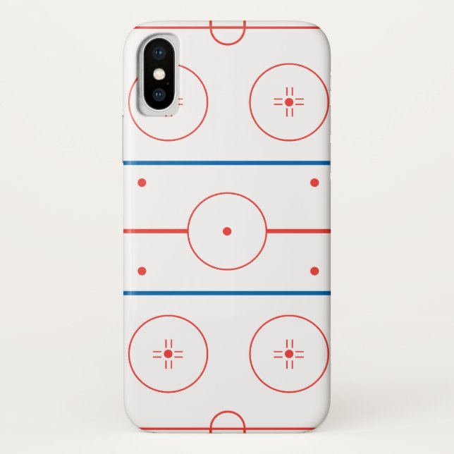 Funda De Case-Mate Para iPhone gráfico de hockey sobre hielo (Reverso)
