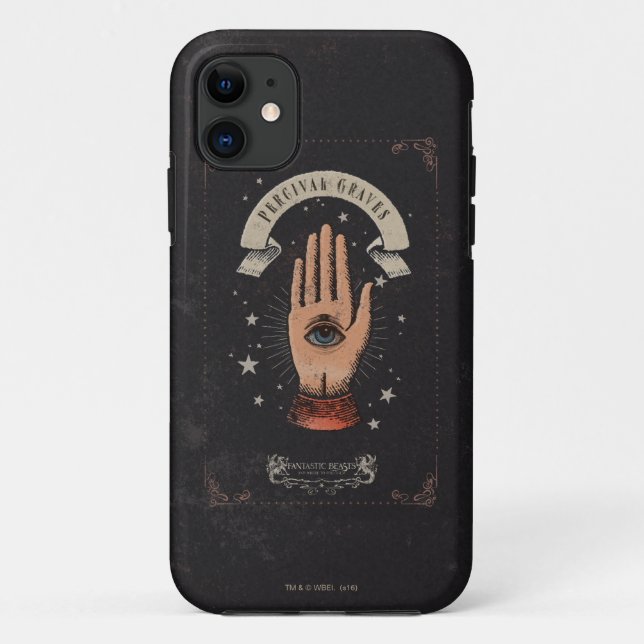 Funda De Case-Mate Para iPhone Gráfico de mano mágica PERCIVAL GRAVES™ (Reverso)