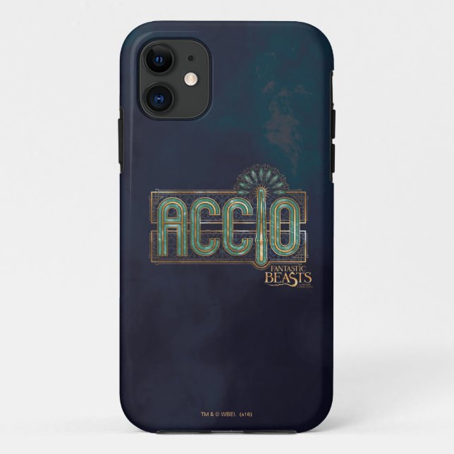 Funda De Case-Mate Para iPhone Gráfico de ortografía Jade Art Deco ACCIO™ (Reverso)