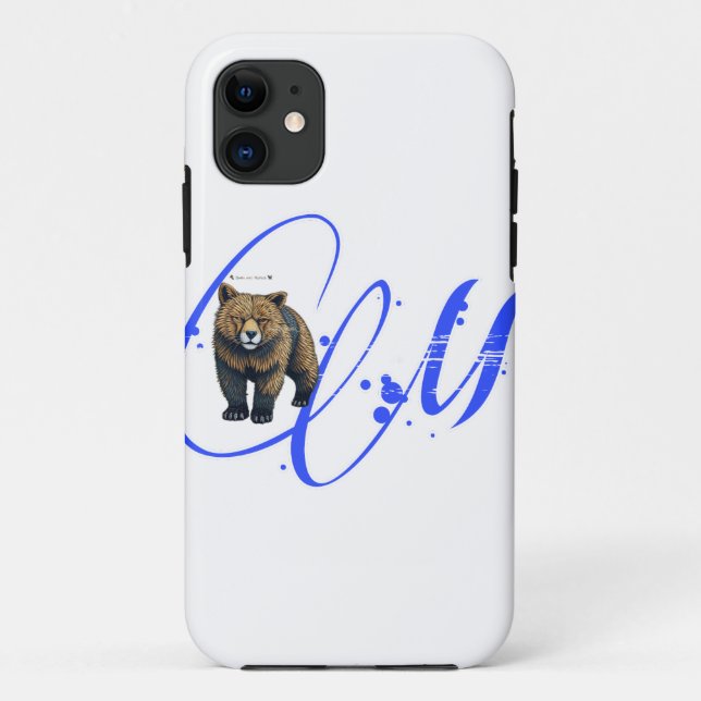 Funda De Case-Mate Para iPhone Gráfico de oso CM - estuche para iPhone (Reverso)